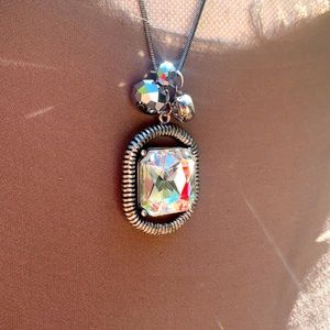 VCLM Statement Crystal Pendant Necklace